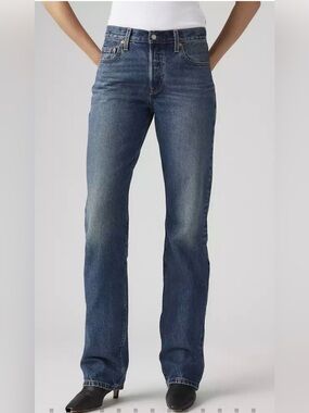 Levi's 501 90s Straight Leg Mid Rise Button Fly Cotton - 25